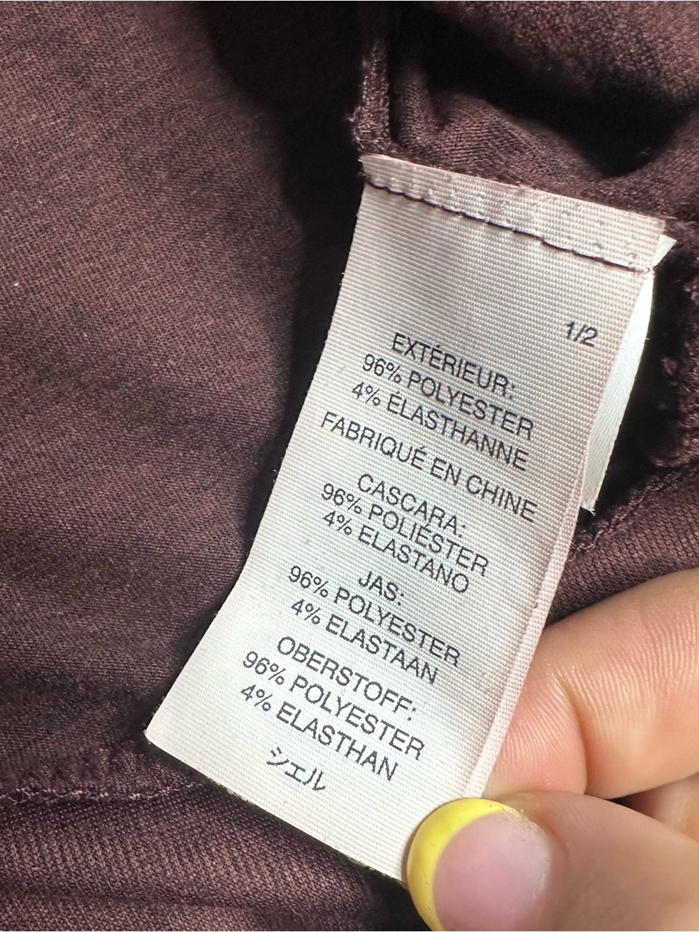 Vuori Daydream Crew Long Sleeve Shirt Small Maroon Burgundy Ruby athleisure - Picture 11 of 13